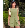 image:imageZESICA Womens 2 Piece Short Sets Business Casual Matching Set OutfitsLightgreen