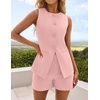 image:imageZESICA Womens 2 Piece Short Sets Business Casual Matching Set OutfitsPink