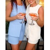 image:imageZESICA Womens 2 Piece Short Sets Business Casual Matching Set OutfitsWhite
