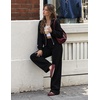 image:imageZESICA Womens 2 Piece Zip Up Sweat Sets Fall Airport Travel OutfitsBlack