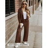 image:imageZESICA Womens 2 Piece Zip Up Sweat Sets Fall Airport Travel OutfitsBrown
