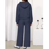 image:imageZESICA Womens 2 Piece Zip Up Sweat Sets Fall Airport Travel OutfitsDarknavy