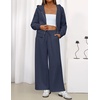 image:imageZESICA Womens 2 Piece Zip Up Sweat Sets Fall Airport Travel OutfitsDarknavy