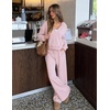 image:imageZESICA Womens 2 Piece Zip Up Sweat Sets Fall Airport Travel OutfitsDarkpink