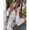 image:imageZESICA Womens 2 Piece Zip Up Sweat Sets Fall Airport Travel OutfitsGrey