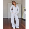 image:imageZESICA Womens 2 Piece Zip Up Sweat Sets Fall Airport Travel OutfitsGrey