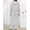 image:imageZESICA Womens 2 Piece Zip Up Sweat Sets Fall Airport Travel OutfitsGrey