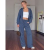 image:imageZESICA Womens 2 Piece Zip Up Sweat Sets Fall Airport Travel OutfitsNavy