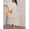 image:imageZESICA Womens 2026 Boho Long Sleeve Fall Maxi DressApricot