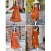 image:imageZESICA Womens 2026 Boho Long Sleeve Fall Maxi DressBrown
