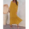 image:imageZESICA Womens 2026 Boho Long Sleeve Fall Maxi DressGinger