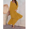image:imageZESICA Womens 2026 Boho Long Sleeve Fall Maxi DressGinger