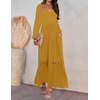 image:imageZESICA Womens 2026 Boho Long Sleeve Fall Maxi DressGinger
