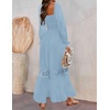 image:imageZESICA Womens 2026 Boho Long Sleeve Fall Maxi DressLight Blue