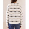 image:imageZESICA Womens 2026 Casual Long Sleeve Striped Pullover SweatersBeige