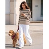 image:imageZESICA Womens 2026 Casual Long Sleeve Striped Pullover SweatersKhaki