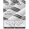 image:imageZESICA Womens 2026 Casual Long Sleeve Striped Pullover SweatersWhite