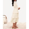 image:imageZESICA Womens 2026 Chiffon Tiered Long Sleeve DressesApricot