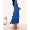 image:imageZESICA Womens 2026 Chiffon Tiered Long Sleeve DressesBlue