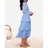 image:imageZESICA Womens 2026 Chiffon Tiered Long Sleeve DressesLightblue