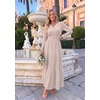 image:imageZESICA Womens 2026 Fall Boho Floral Long Sleeve Maxi DressesBeige