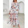 image:imageZESICA Womens 2026 Fall Boho Floral Long Sleeve Maxi DressesIvory