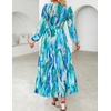 image:imageZESICA Womens 2026 Fall Boho Floral Long Sleeve Maxi DressesLakeblue