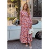 image:imageZESICA Womens 2026 Fall Boho Floral Long Sleeve Maxi DressesOrange