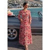 image:imageZESICA Womens 2026 Fall Boho Floral Long Sleeve Maxi DressesVintagepink