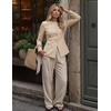 image:imageZESICA Womens 2026 Fall Business Casual Blazers Suit JacketsKhaki