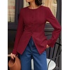 image:imageZESICA Womens 2026 Fall Business Casual Blazers Suit JacketsWine