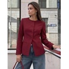 image:imageZESICA Womens 2026 Fall Business Casual Blazers Suit JacketsWine