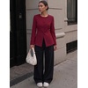 image:imageZESICA Womens 2026 Fall Business Casual Blazers Suit JacketsWine