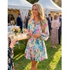 image:imageZESICA Womens 2026 Fall Long Sleeve Floral Mini DressLightgreen