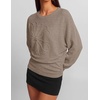 image:imageZESICA Womens 2026 Fall Long Sleeve Floral Ruched Cute SweatersCashmere