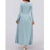 image:imageZESICA Womens 2026 Fall Long Sleeve Slimming Knit Maxi DressSky
