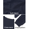 image:imageZESICA Womens 2026 Fall Long Sleeve Tops Casual Eyelet Crew Neck BlousesNavy