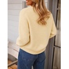 image:imageZESICA Womens 2026 Fall Oversized Striped Cozy Casual Long Sleeve SweatersLight Yellow
