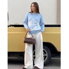 image:imageZESICA Womens 2026 Fall Winter Crewneck Oversized Printed SweatersBlue