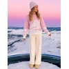 image:imageZESICA Womens 2026 Fall Winter Crewneck Oversized Printed SweatersPink