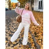image:imageZESICA Womens 2026 Fall Winter Crewneck Oversized Printed SweatersPink