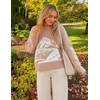 image:imageZESICA Womens 2026 Fall Winter Crewneck Oversized Printed SweatersSand