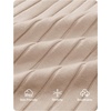 image:imageZESICA Womens 2026 Spring Sweater Dress Long Sleeve V Neck Ribbed Knit Party Cocktail Bodycon Maxi DressesSand