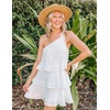 image:imageZESICA Womens 2026 Summer Boho Sleeveless Ruffle Mini DressIvory