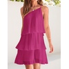 image:imageZESICA Womens 2026 Summer Boho Sleeveless Ruffle Mini DressRose