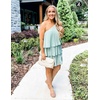 image:imageZESICA Womens 2026 Summer Boho Sleeveless Ruffle Mini DressSage