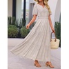 image:imageZESICA Womens 2026 Summer Floral Boho A Line Maxi DressesBeige