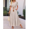 image:imageZESICA Womens 2026 Summer Floral Boho A Line Maxi DressesBeige
