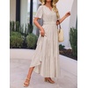 image:imageZESICA Womens 2026 Summer Floral Boho A Line Maxi DressesBeige