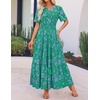 image:imageZESICA Womens 2026 Summer Floral Boho A Line Maxi DressesFloralgreen